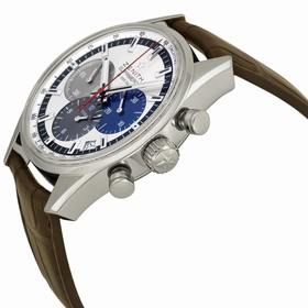 Zenith El Primero 36000 VPH Slver Dial Brown leather Men's Watch 03.2150.400/69.C713