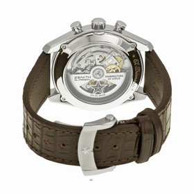 Zenith El Primero Chronograph Silver Dial Brown Leather Men's Watch 03204040069C494