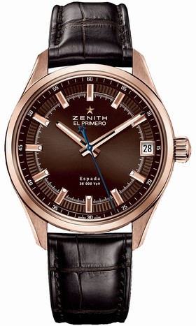Zenith El Primero Espada Brown Dial Brown Leather Men's Watch 18.2170.4650/75.C713