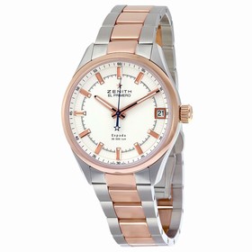 Zenith El Primero Espada White Dial Stainless Steel and 18kt Rose Gold Men's Watch 51.2170.4650/01.M2170