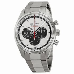 Zenith El Primero Striking 10th Silver Dial Chronograph Stainless Steel Men's Watch 032043405201M2040