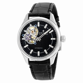 Zenith El Primero Synopsis Automatic Black Dial Black Leather Men's Watch 032170461321C714