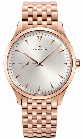 Zenith Heritage Ultra Thin Small Seconds Silver Dial Rose Gold Men's Watch 18.2010.681/01.M2010