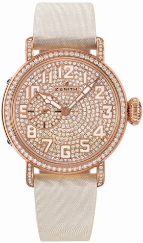 Zenith Pilot Automatic Diamond Dial Ladies Watch 22.1931.681/79.C732