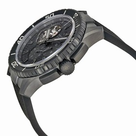 Zenith Stratos Spindrift Chronograph Carbon Fiber Dial Fabric-Covered Rubber Men's Watch 752060406121R573